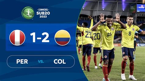 colombia sub 23 vs peru en vivo